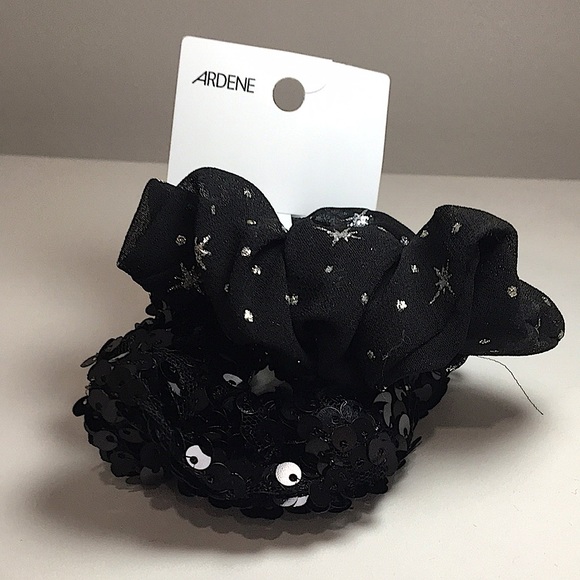 Two Black Sequence Hair Scrunchies - Ardene - Picture 2 of 3